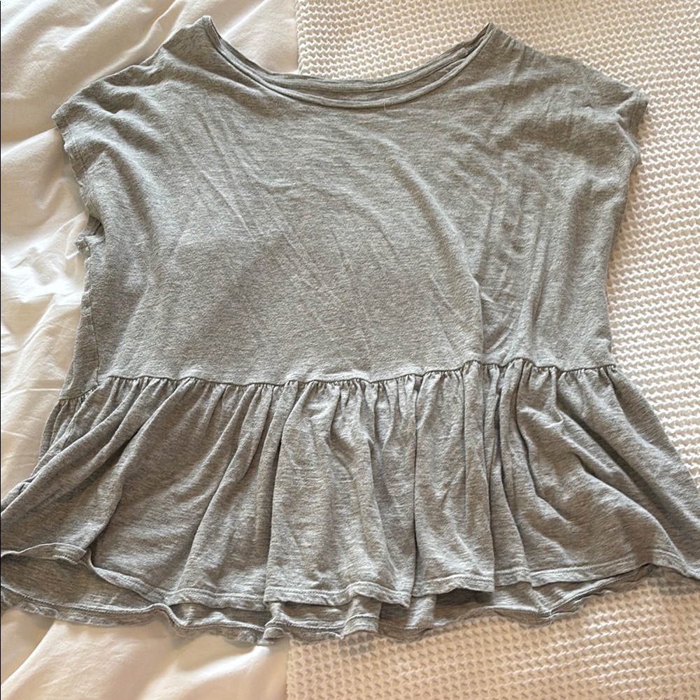 Loft Light Gray Top